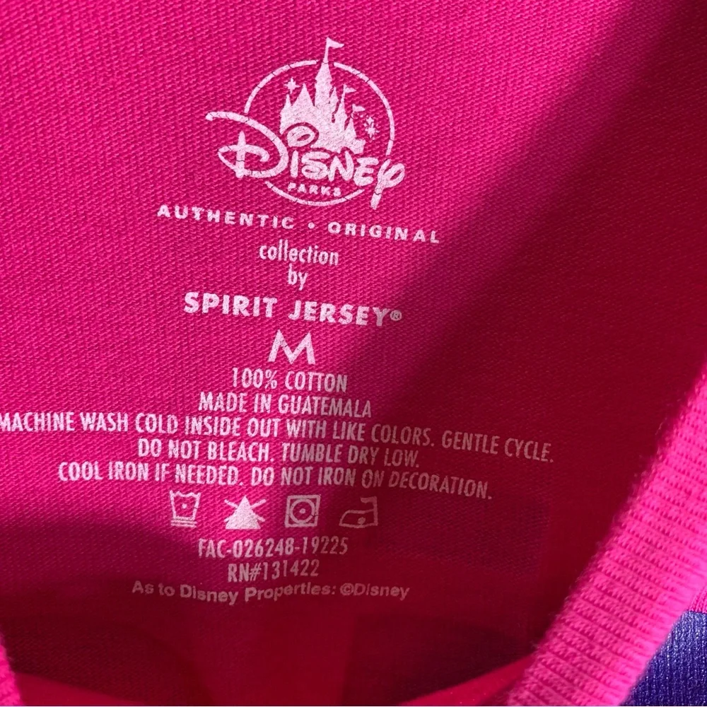 Disney Mini Mouse Disney World Spirit Jersey in Vibrant Pink 100% Cotton - Picture 5 of 6